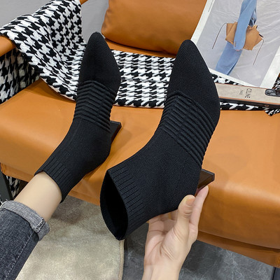 Vabaaja naiste saapad tüüpi sokk - terava otsaga mudel