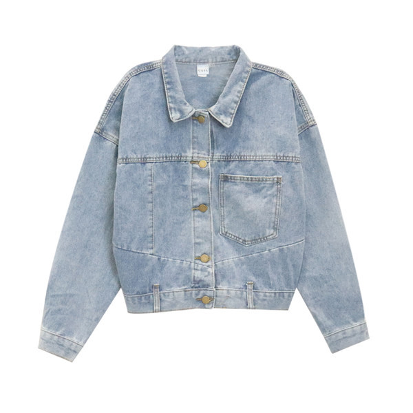 Naiste vabaaja teksajaki lai mudel