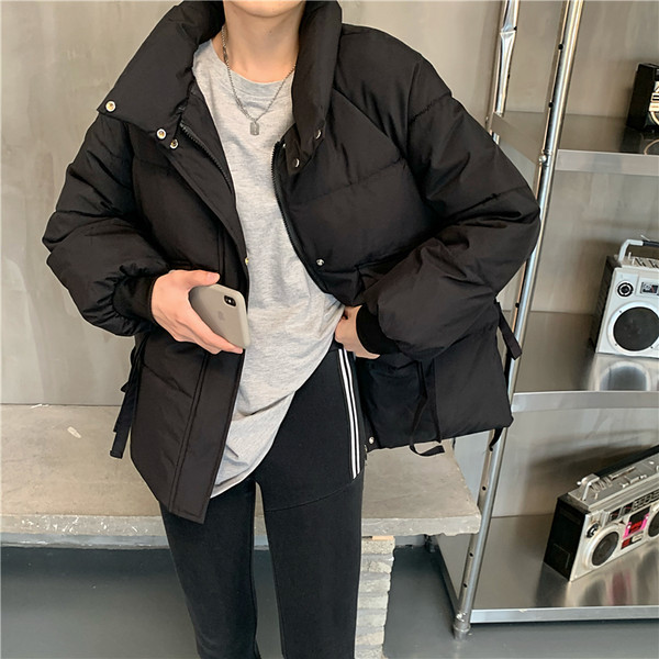 Moodne naiste lühike paeltega jakk