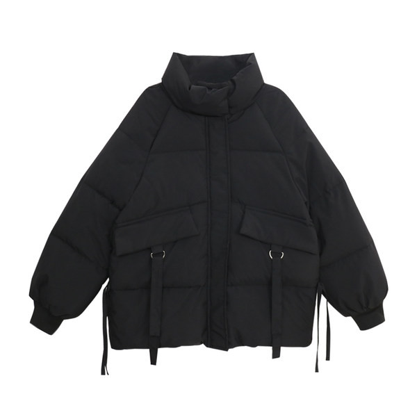 Moodne naiste lühike paeltega jakk