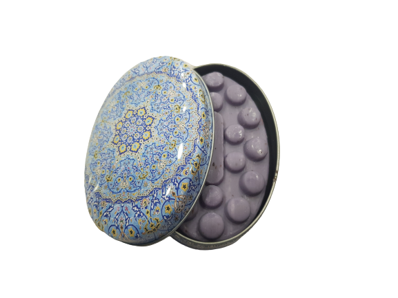 Сапун,ръчно изработен в метална кутия,Лавандула