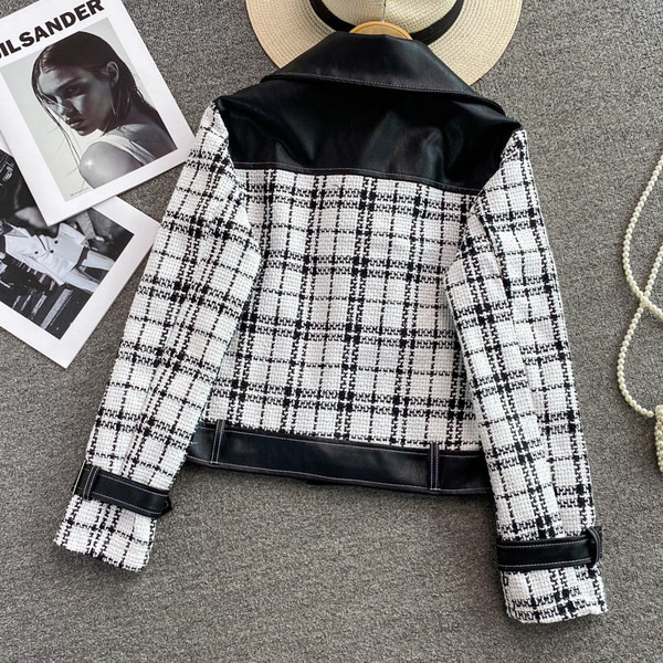 Γυναικείο ανοιξιάτικο μπουφάν με φερμουάρ και τσέπες σε μαύρο χρώμα