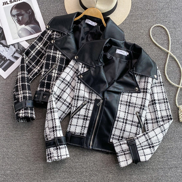 Γυναικείο ανοιξιάτικο μπουφάν με φερμουάρ και τσέπες σε μαύρο χρώμα