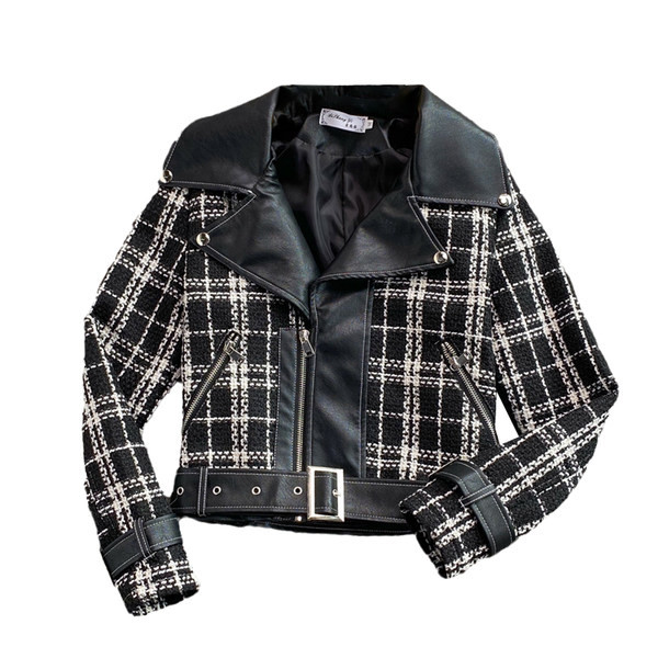 Γυναικείο ανοιξιάτικο μπουφάν με φερμουάρ και τσέπες σε μαύρο χρώμα