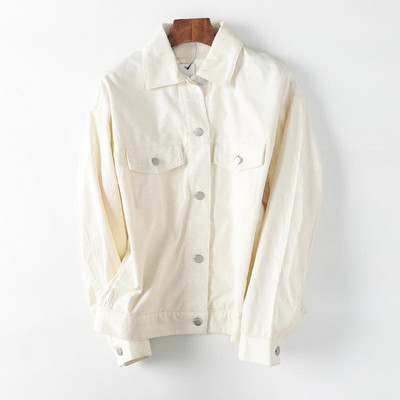 Γυναικείο κοτλέ μπουφάν με κουμπιά