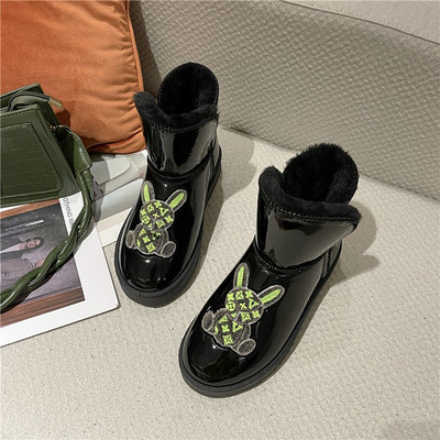 Alkalmi női csizma meleg béléssel, két színben