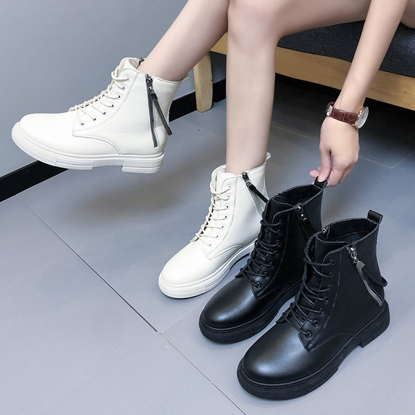 Eko bőrből készült alkalmi női csizma cipzárral