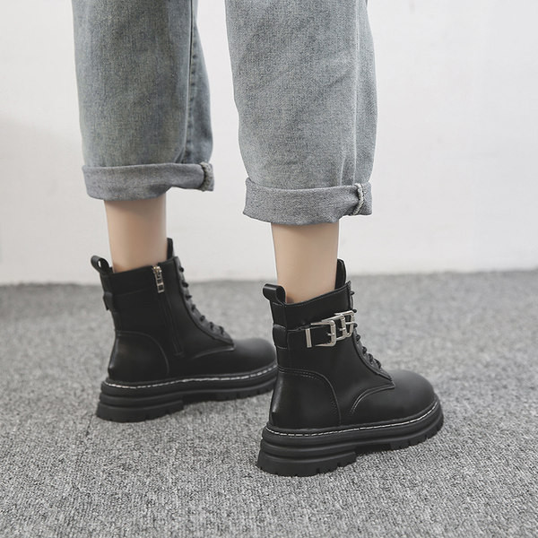 Ghete de dama moderne din piele ecologica cu catarama