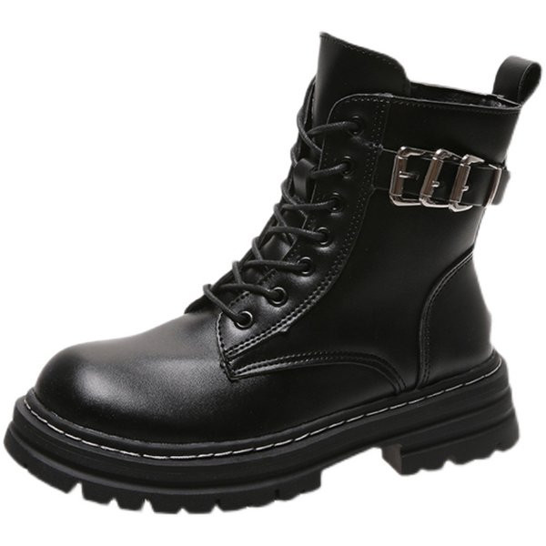 Ghete de dama moderne din piele ecologica cu catarama