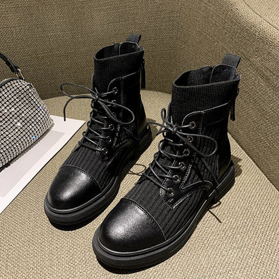 Ležerne ženske čizme s patentnim zatvaračima