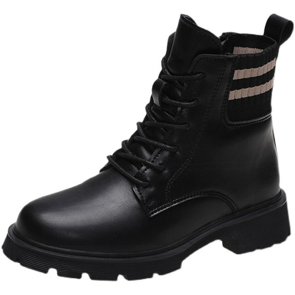 Aktuális lapos talpú és fűzős női csizma sima modell