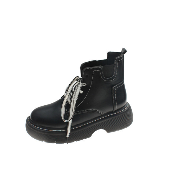 Cizme casual cu fermoar si sireturi pentru femei