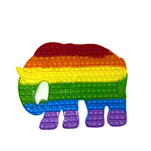 Поп ит,Слон,многоцветен,40 см