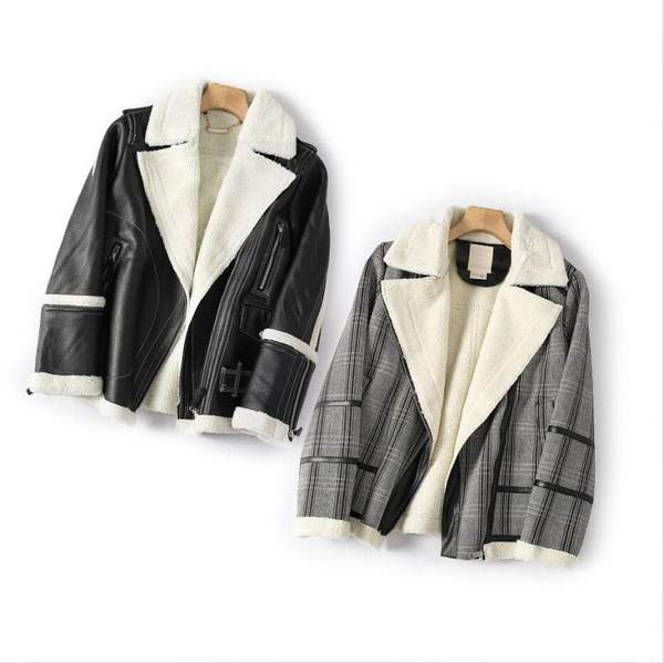 Jesensko-zimska jakna od eko kože i tople postave