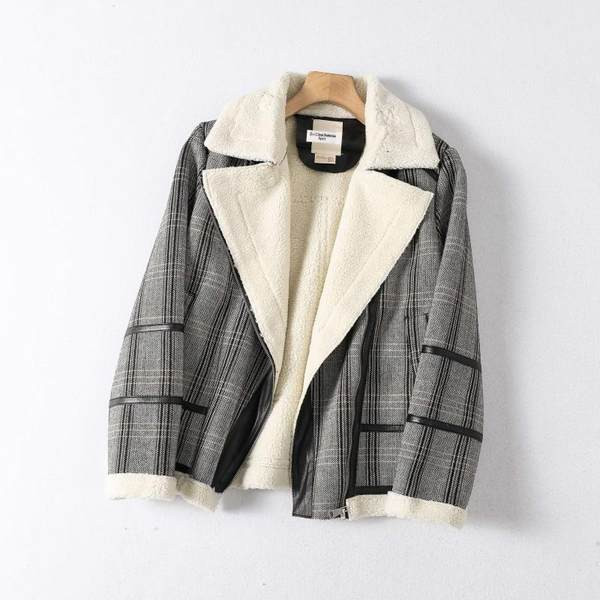 Jesensko-zimska jakna od eko kože i tople postave