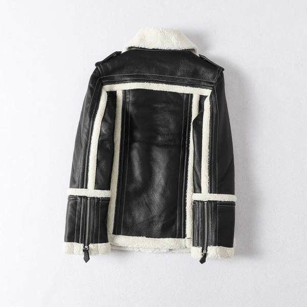 Jesensko-zimska jakna od eko kože i tople postave