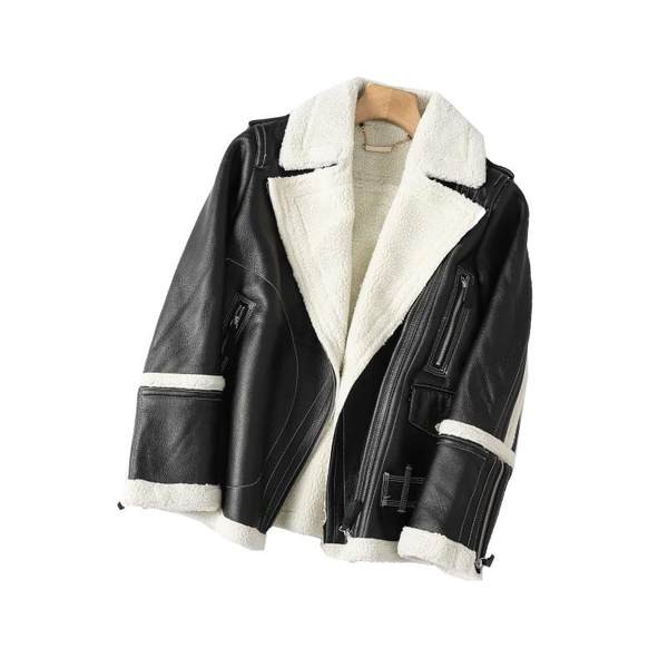 Jesensko-zimska jakna od eko kože i tople postave