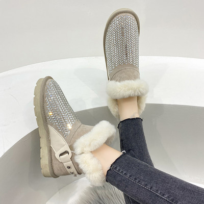 Casual γυναικείες μπότες από οικολογικό σουέτ