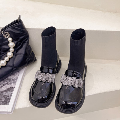 Casual μπότες με διακοσμητικές πέτρες σε τρία χρώματα