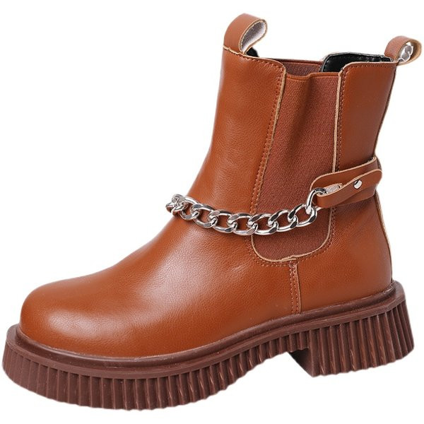 Naiste metallist ketiga nahast saapad