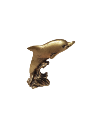 Статуетка делфин ,бронзова,метална,6 см