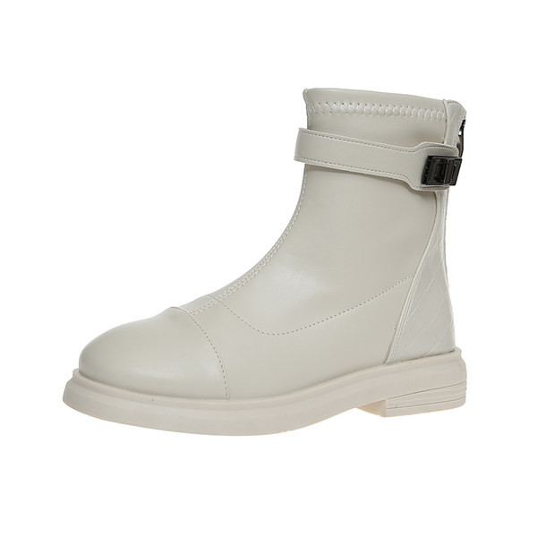 Alkalmi csizma cipzárral és csatokkal