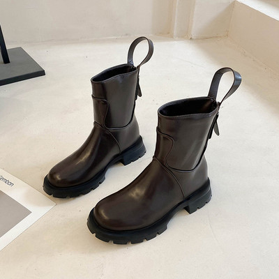 Casual čizme s patentnim zatvaračem u dvije boje