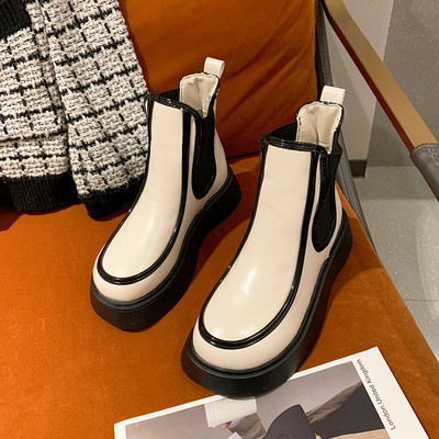 Ženske čizme od eko kože sa ravnim đonom