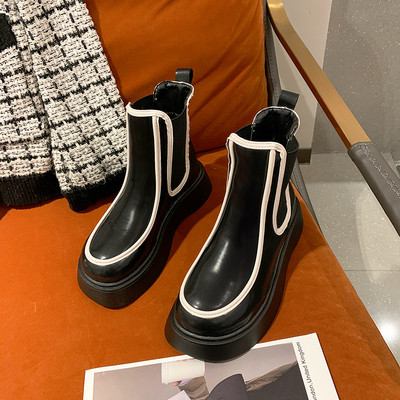 Ženske čizme od eko kože sa ravnim đonom