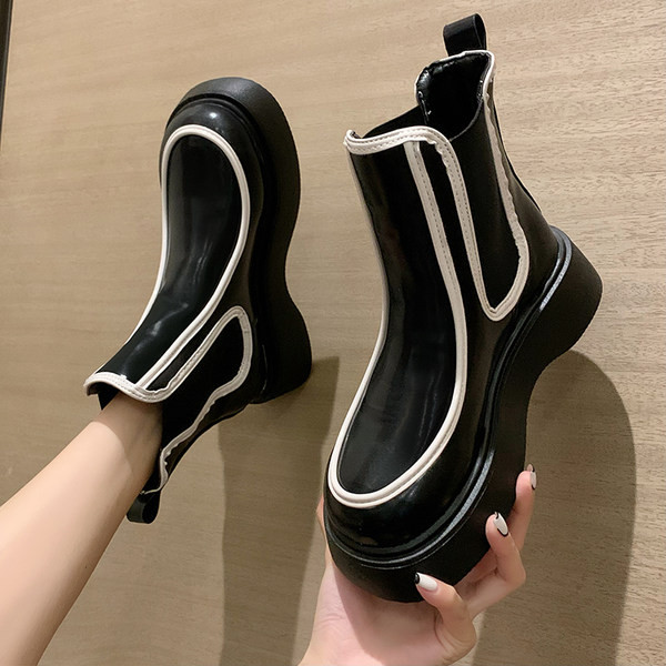 Ženske čizme od eko kože sa ravnim đonom