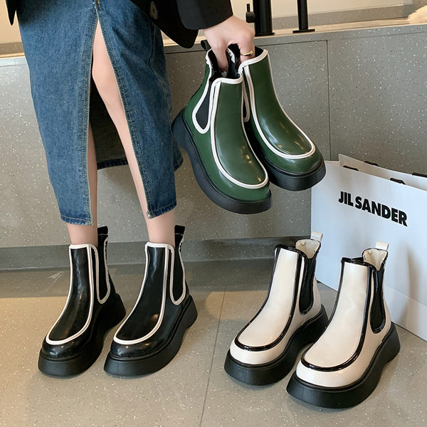 Ženske čizme od eko kože sa ravnim đonom