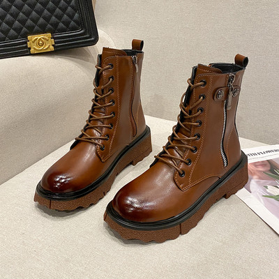 Praegused paelte ja lukuga ökonahast saapad