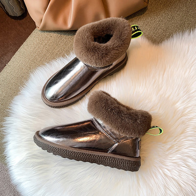 Cizme de dama cu captuseala moale in trei culori si talpa plata