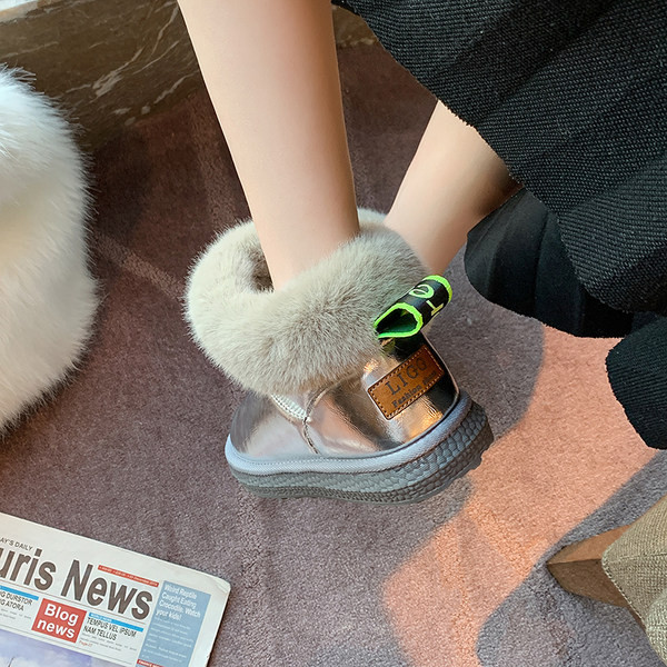 Cizme de dama cu captuseala moale in trei culori si talpa plata