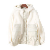 Sügis-talvine kapuutsiga ja taskutega sulejope