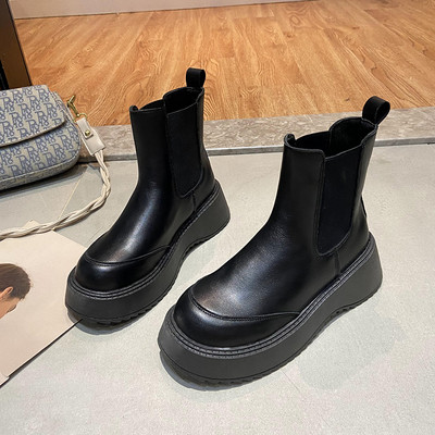 Cizme de dama cu talpa plata si elastic