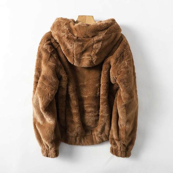 Ženska kratka jakna s patentnim zatvaračem i kapuljačom