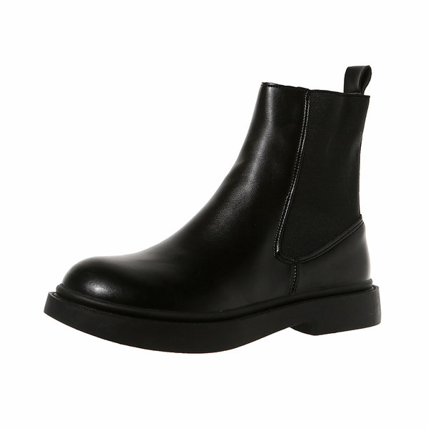 Casual čizme zaobljeni model od eko kože za žene