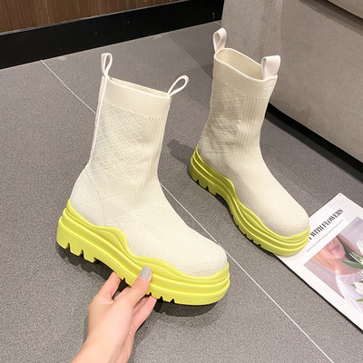 Alkalmi csizma sima textil modell, lapos talppal