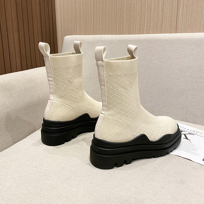 Alkalmi csizma sima textil modell, lapos talppal