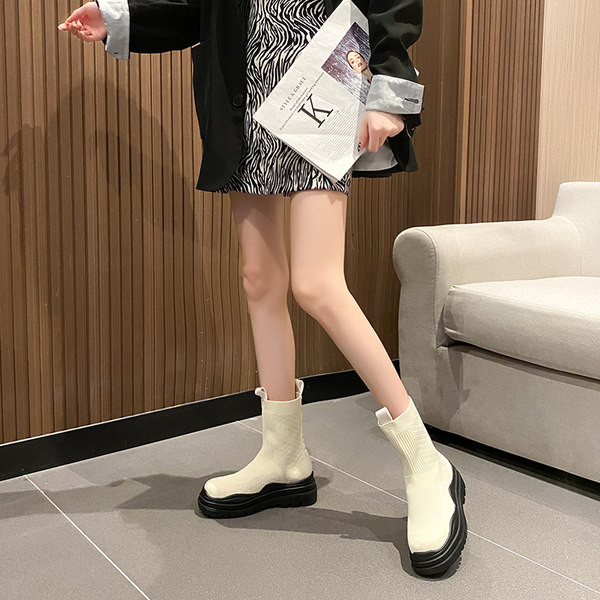 Alkalmi csizma sima textil modell, lapos talppal