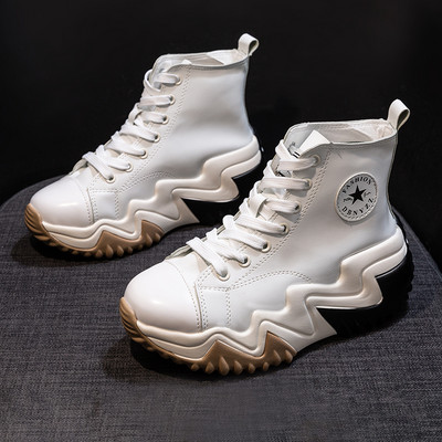 Ženske casual čizme s vezicama i aplikacijama