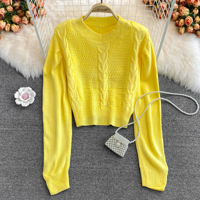 Pulover casual dama cu decolteu oval - mai multe culori