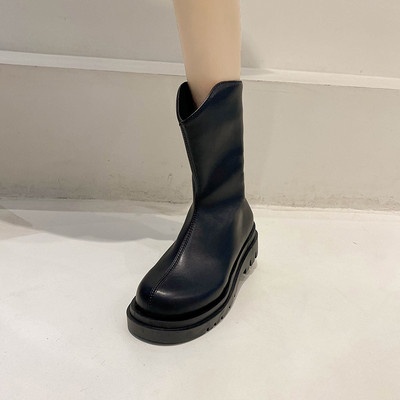 Női bőrcipő három színben, lapos talppal