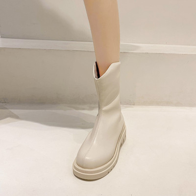 Női bőrcipő három színben, lapos talppal