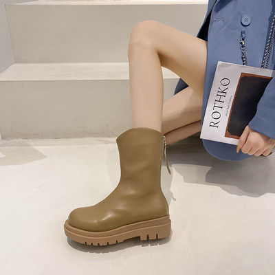 Női bőrcipő három színben, lapos talppal