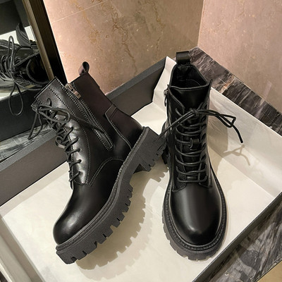 Novi model ženskih casual čizama sa vezicama i patentnim zatvaračem