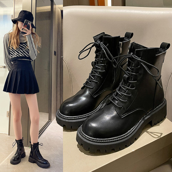 Novi model ženskih casual čizama sa vezicama i patentnim zatvaračem