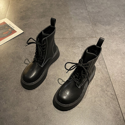 Uus mudel paksu tallaga nahast naiste saapad