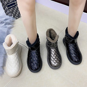 Női alkalmi csizma meleg béléssel